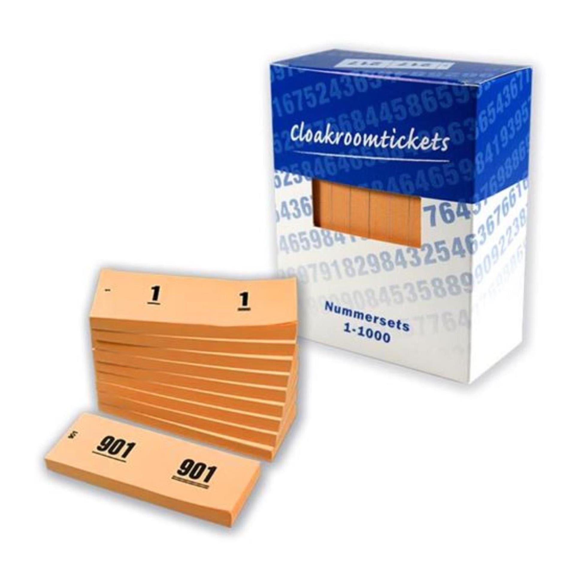 Haza doos garderobebloks nummerset oranje