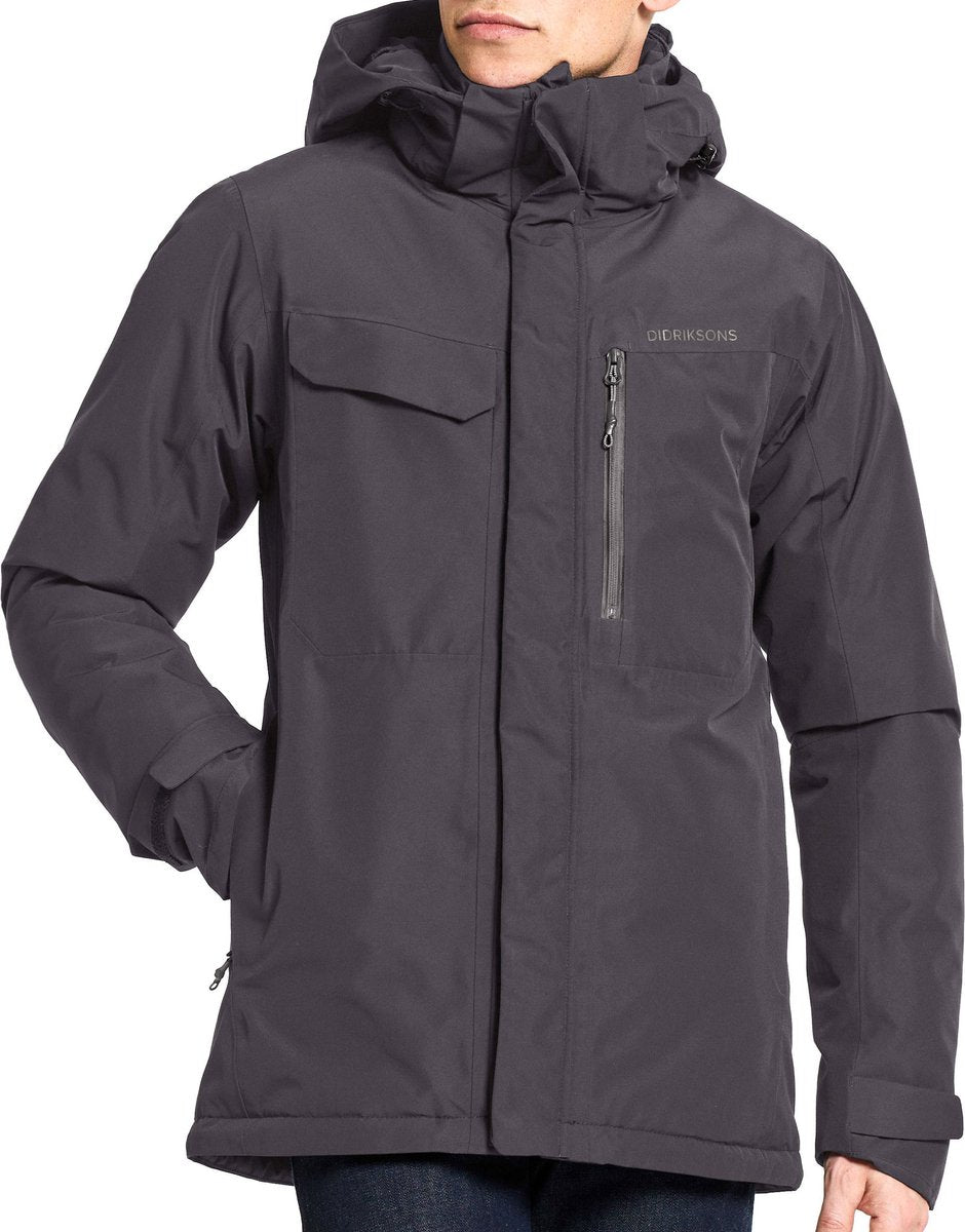 Didriksons stefan usx jkt heren outdoorjas - black