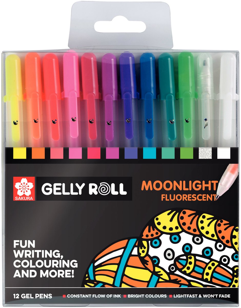 Sakura gelly roll maanlicht set 12