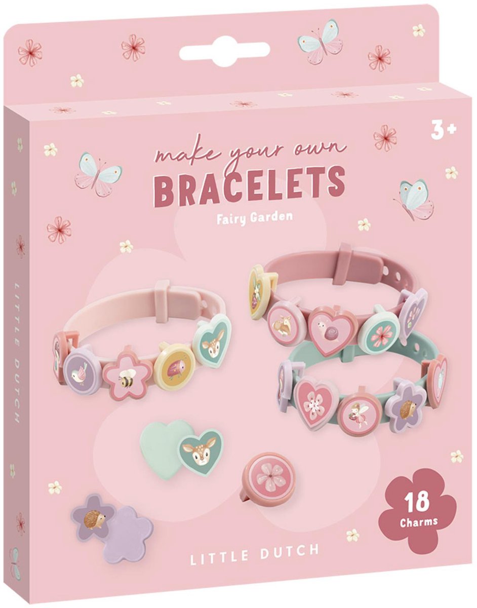 Little dutch zelf schuif armbandjes maken fairy garden- knutselset cadeautip speelgoed