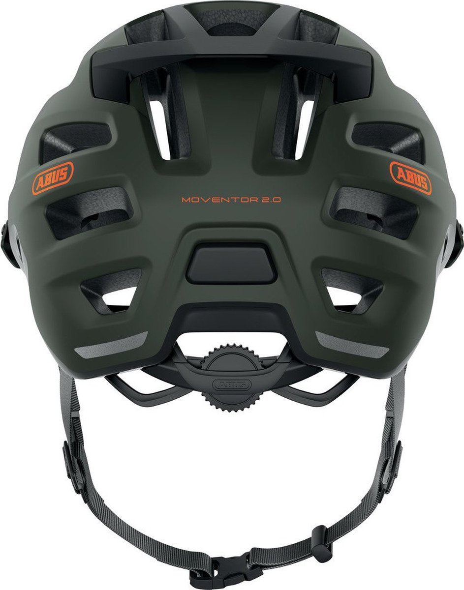 Abus fietshelm moventor 2.0 pine green s - 51-55 cm - groen - geschikt voor gebruik op mountainbikes - 295 g