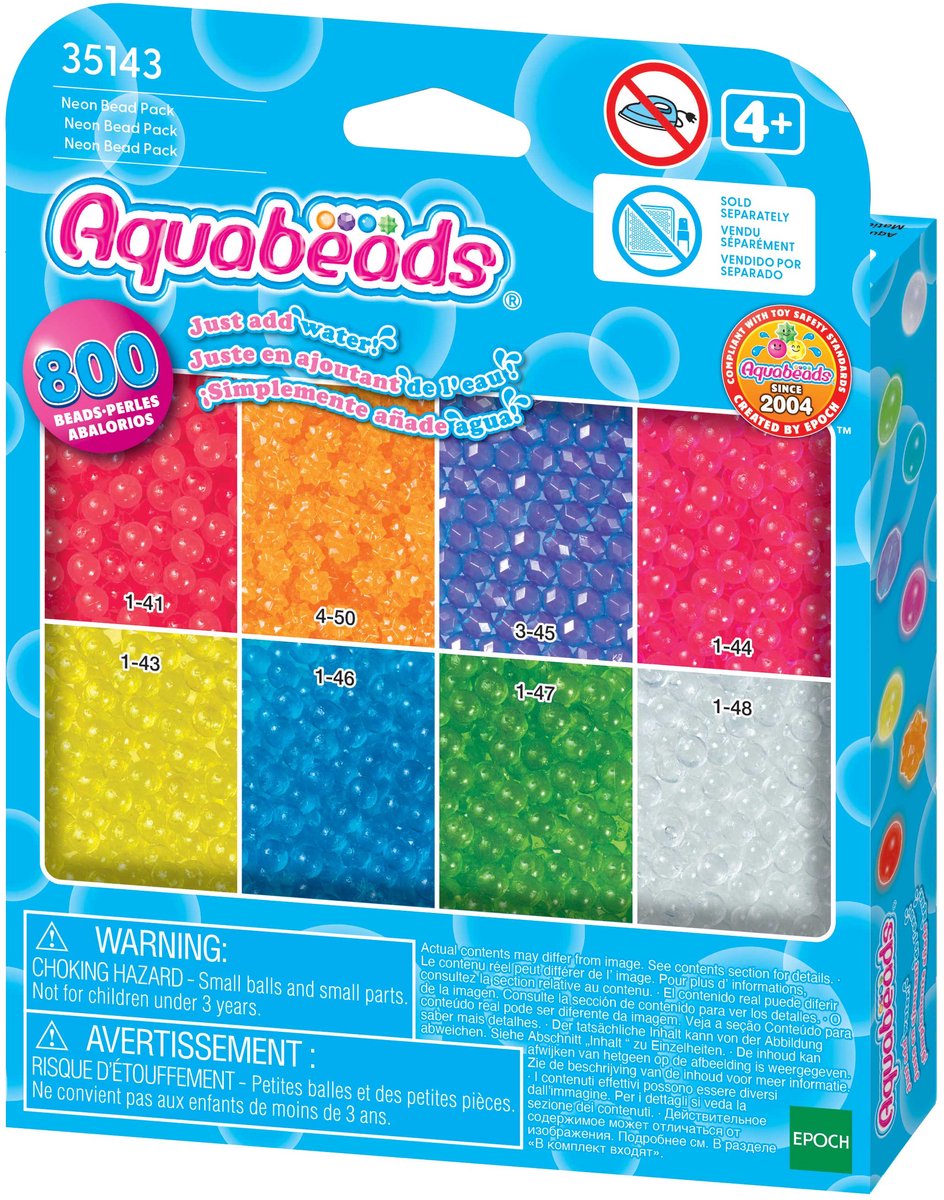 Aquabeads navulling neonkleuren