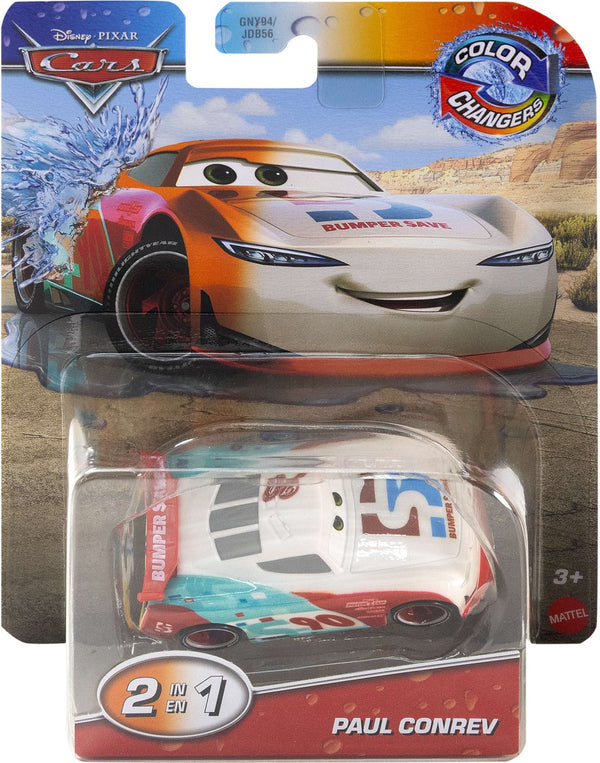 Mattel disney pixar cars color changers paul conrev