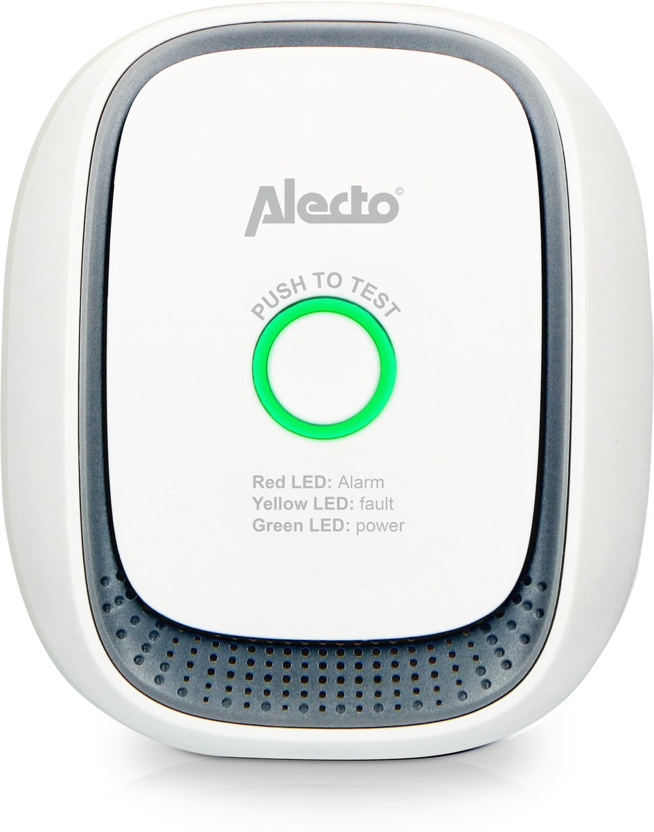 Alecto ga11 - gasmelder voor aardgas (methaan) - voldoet aan en50194 - alarm 70 db - testknop