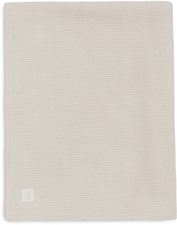 Jollein baby deken wieg - 75x100cm - basic knit - oatmeal velvet