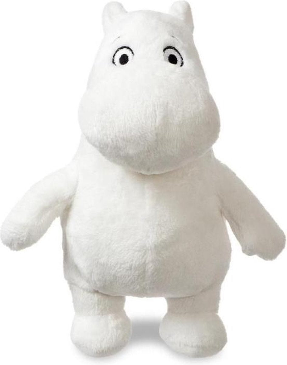 Aurora muminki serie - staande knuffel - 17 cm - zacht materiaal - wit