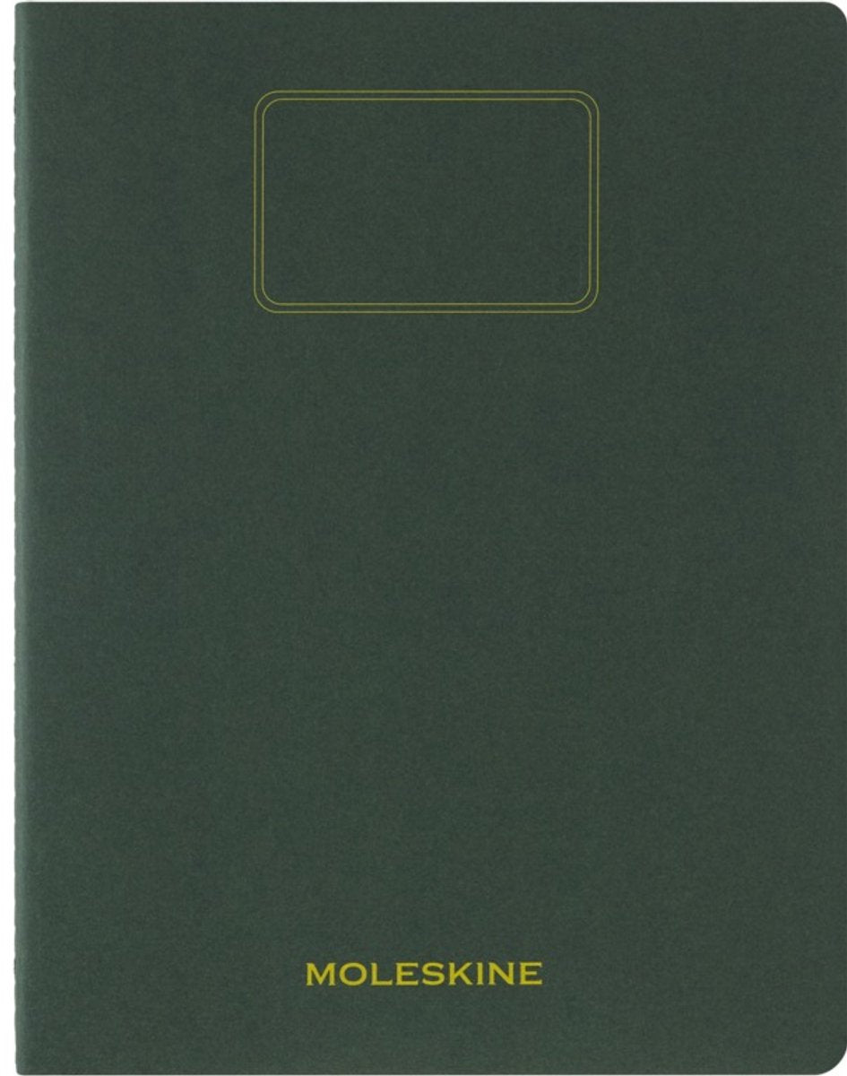 Moleskine schrift student xxl - zachte kraft - gelinieerd - mirte groen