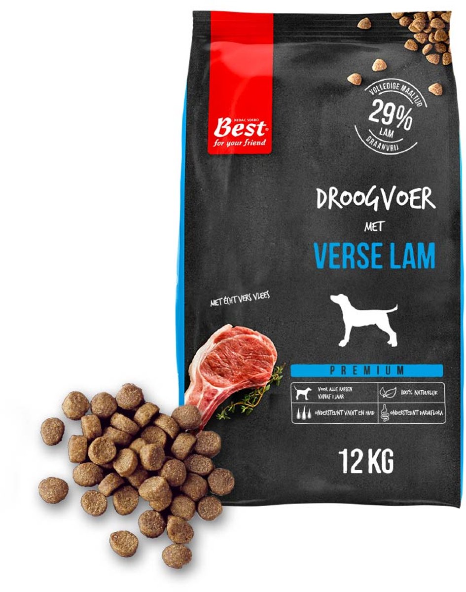 Rosewood best for your friend by - hondenbrokken - verse lam - tarwevrij - 1 zak à 12 kg