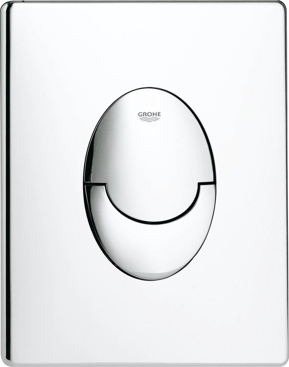 Grohe skate air bedieningspaneel toilet - verticaal - dual flush - kunststof - chroom