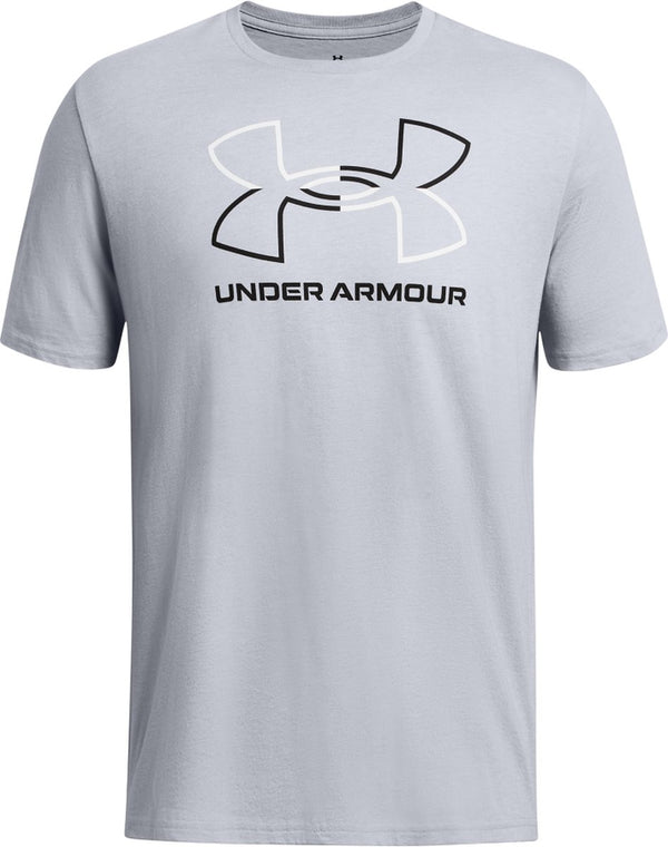 Under armour ua gl foundation update ss-gry heren sportshirt - mod grijs medium heather - wit - zwart xxl