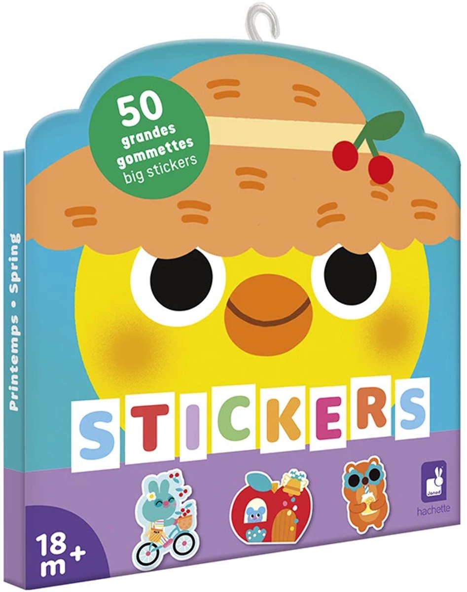 Janod - stickerboek - de lente - 50 stickers