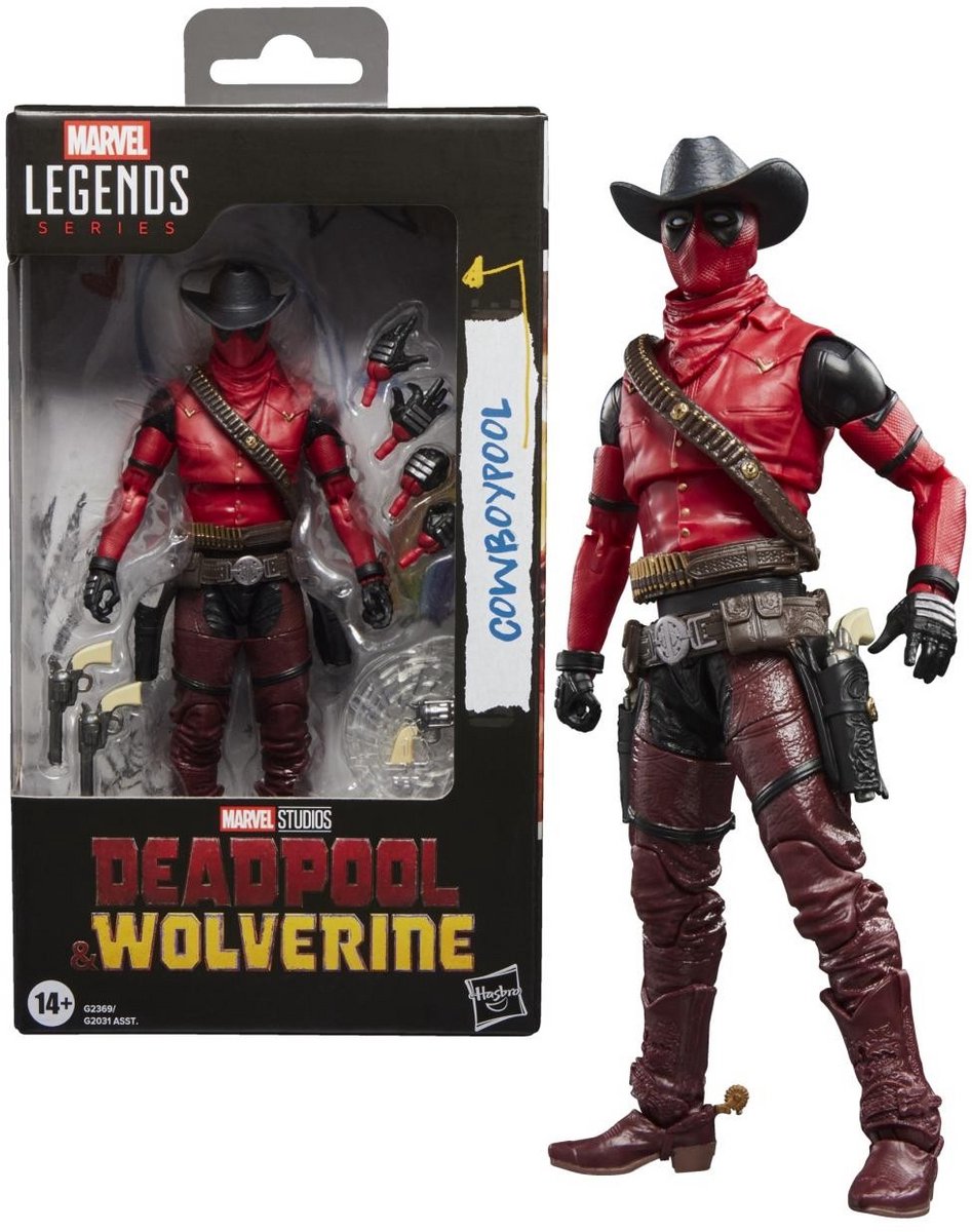 Hasbro deadpool wolverine - cowboypool - figure legends series 15cm