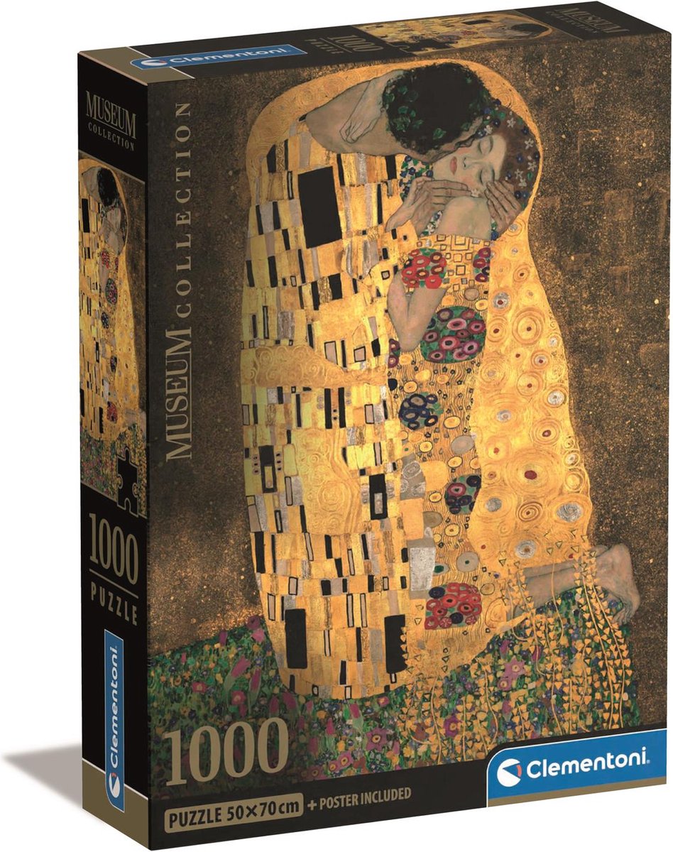 Clementoni - puzzel - 1000 stukjes - il bacio (museum) - puzzel voor volwassenen
