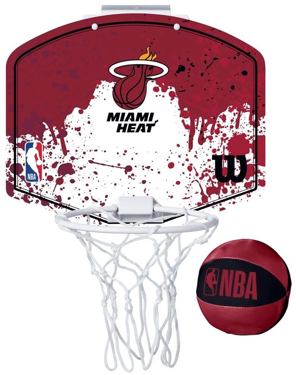 Wilson nba team mini hoop team miami heat voor sport fanzone