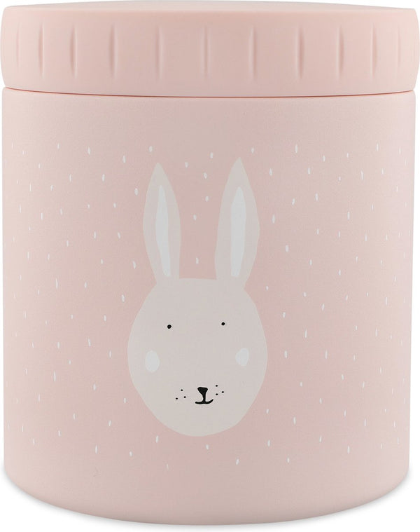 Trixie thermos container - mrs. rabbit - thermo lunchpot voor kinderen - 500 ml - rvs lunchbox - roze