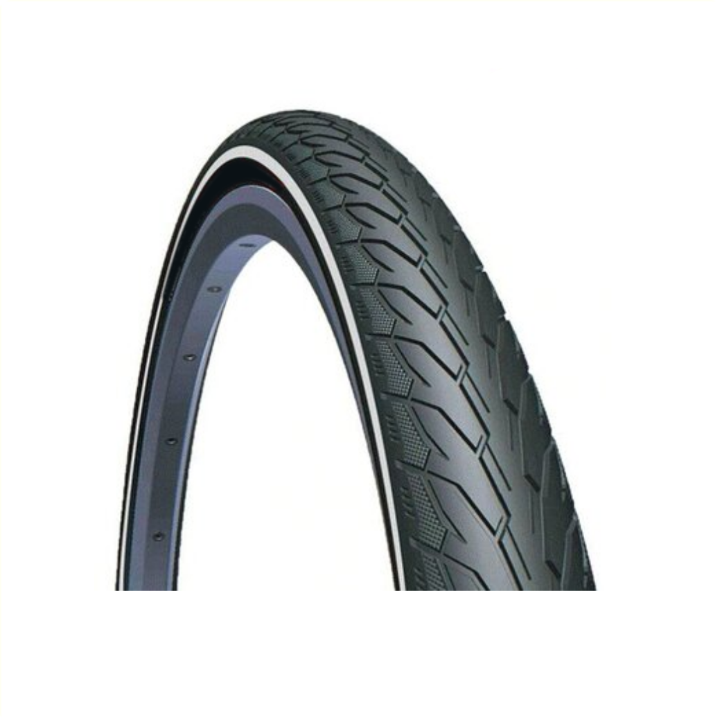 Buitenbandmitas flitser v66 kleur: zwart met reflectie maat: 28x1.75, etrto 47-622