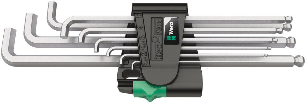 Wera inbussleutelset 950 9 hex-plus 4 (chroom, 9-delig)
