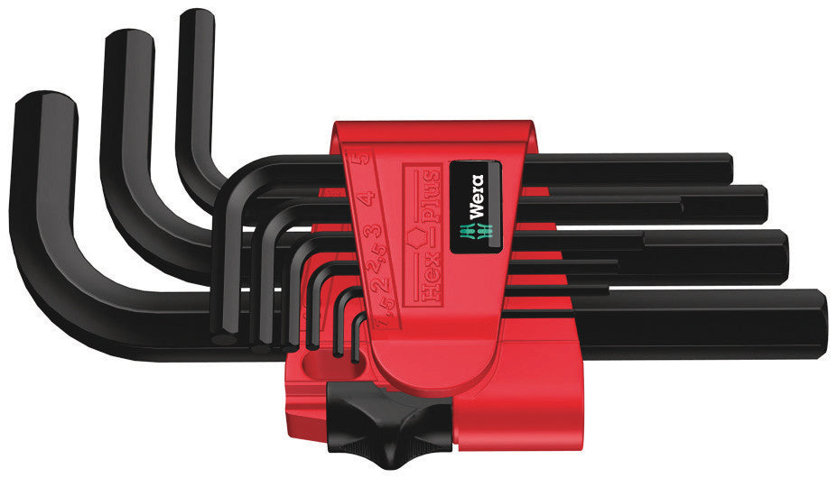 Wera 950 9 Hex-Plus 7 Stiftsleutelset, metrisch, ZwartL