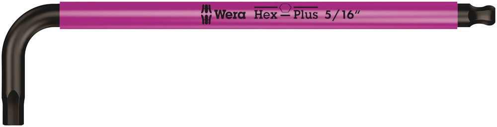 Wera 950 spkl stiftsleutel multicolour, inch maten, 3 16 duim leuchtorange - 1 stuk(s) - 05022634001