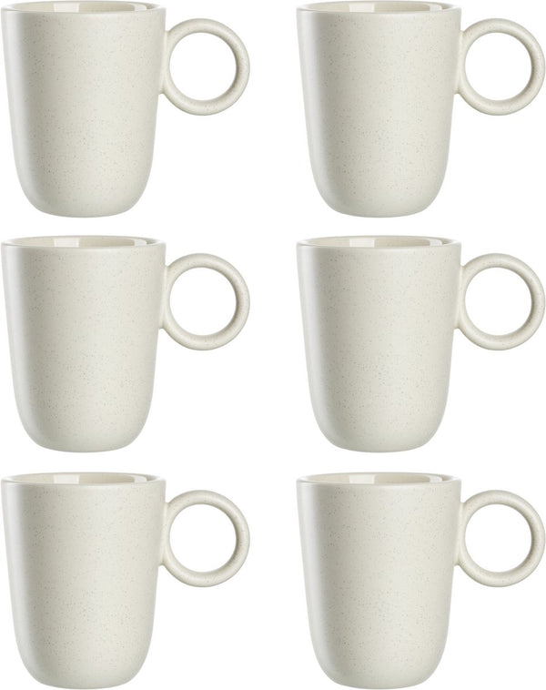 Leonardo roma mok 400ml creme - set 6