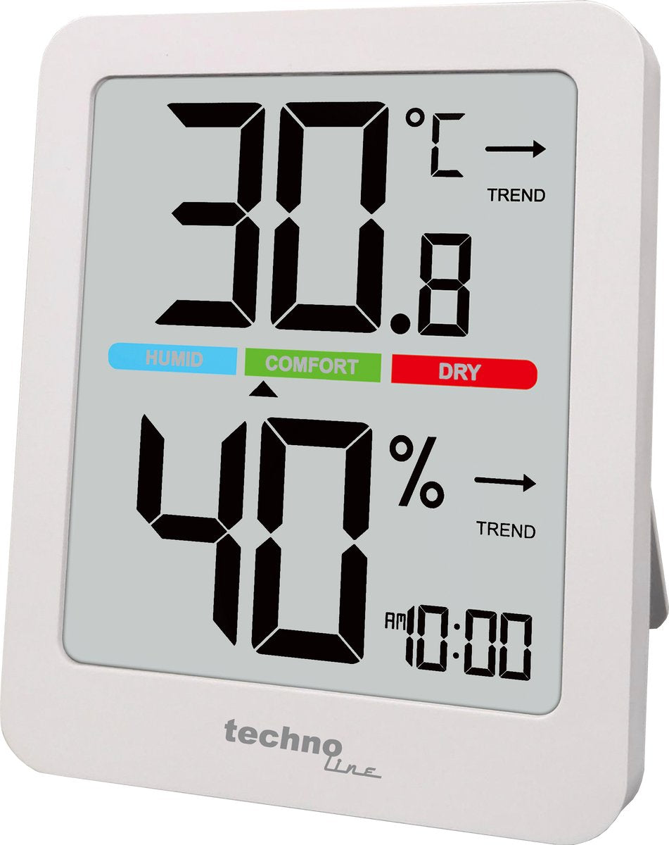 Technoline thermometer - ws 9456 - 81x98x15mm - wit - tl-ws9456