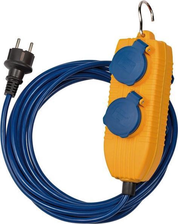 Brennenstuhl verlengsnoer ip54 met powerblock 5m blauw at-n05v3v3-f 3g1,5