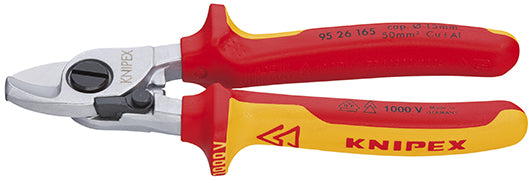 Knipex 95 26 165 kabelschaar 165mm met openingsveer vde