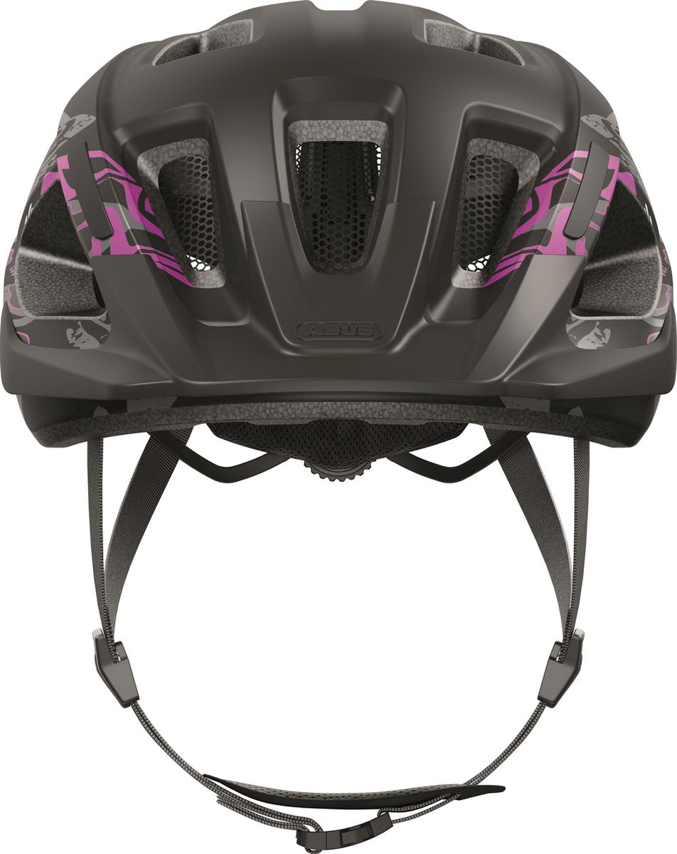 Abus fietshelm aduro 3.0 maori blackberry m - 52-58 cm - zwart - geschikt voor gebruik op elektrische fietsen - stadsfietsen - 300 g