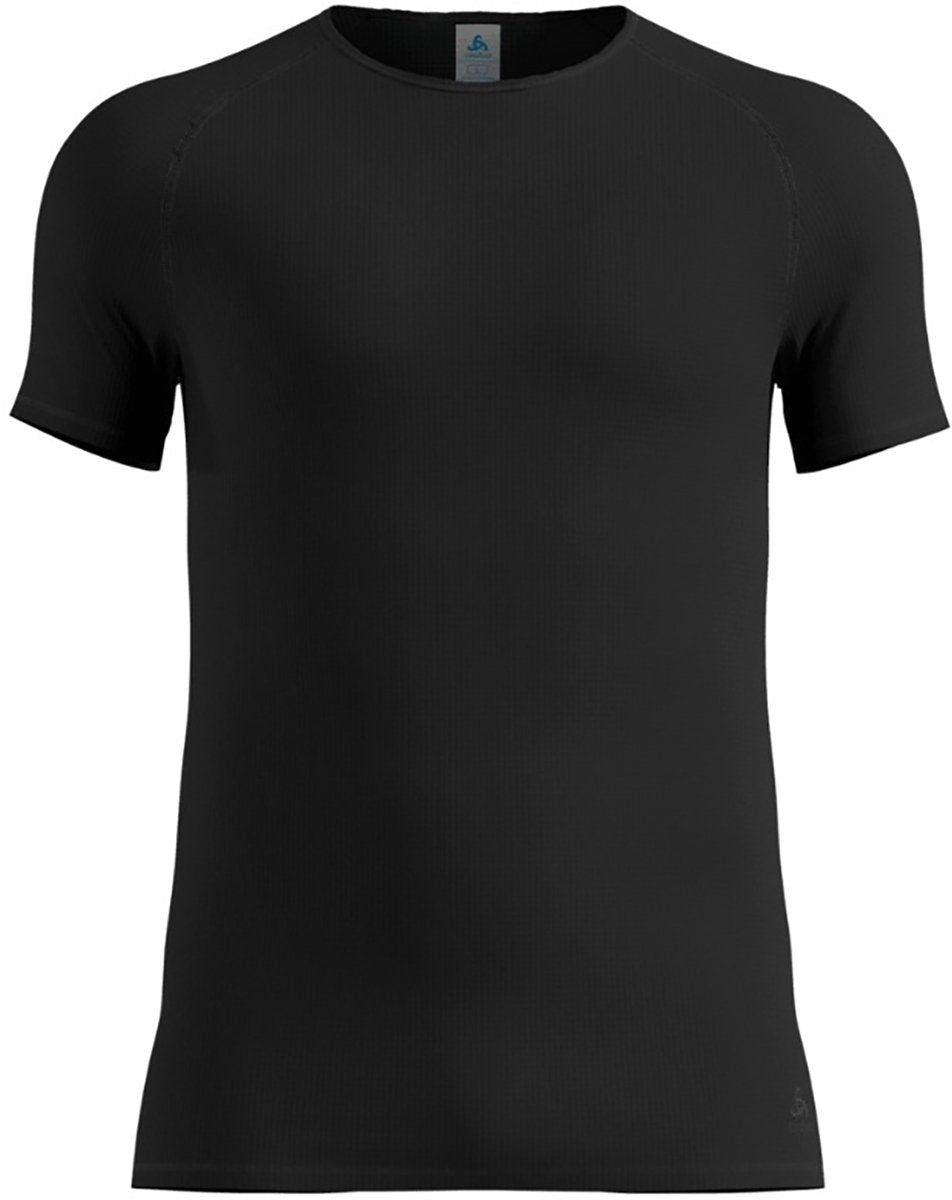 Odlo active light base layer shirt met ronde hals en korte mouwen - mannen - zwart - m