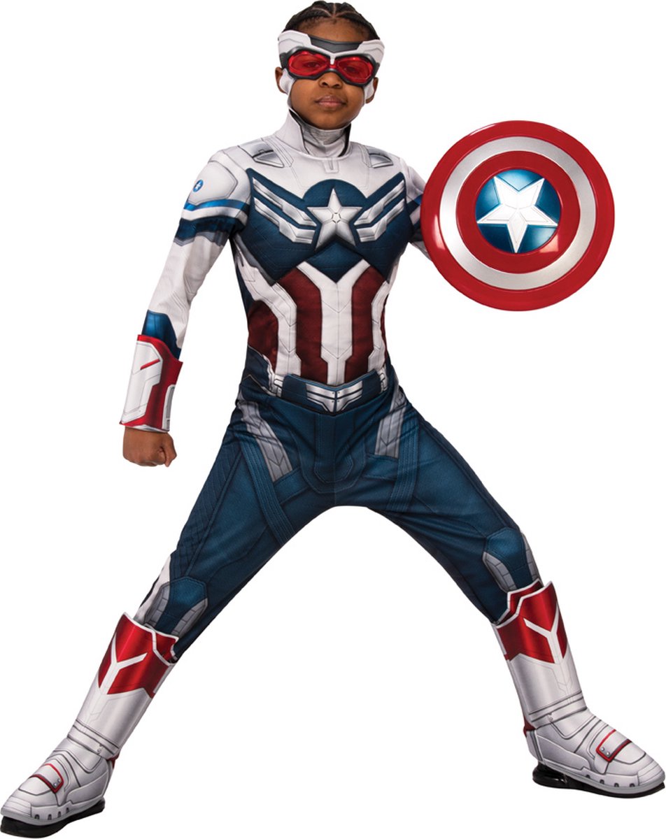 Rubies verkleedpak kind falcon and winter soldier deluxe captain america maat 116-128