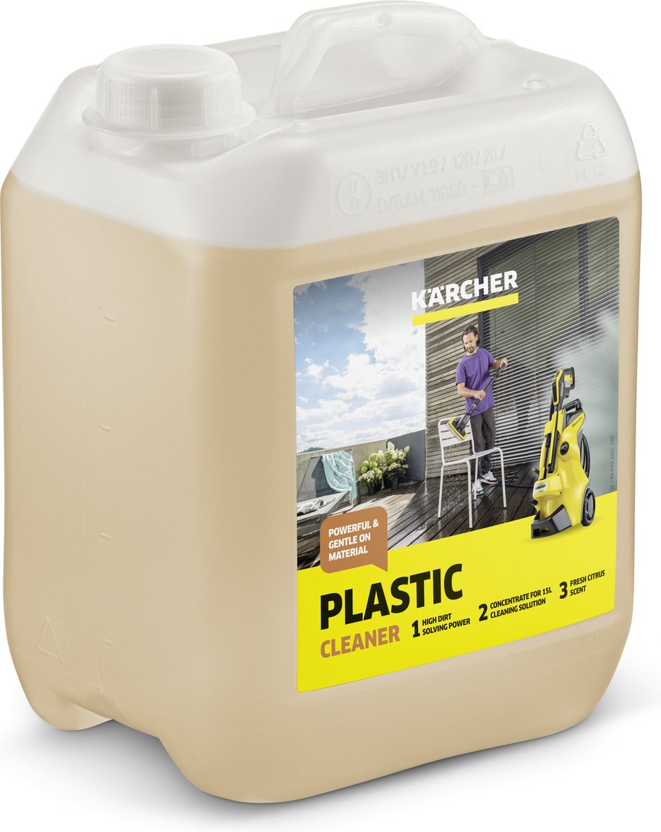 Kärcher kunststofreiniger rm 613, 5 liter reinigingsmiddel - hogedrukreiniger - 3-in-1 reiniger