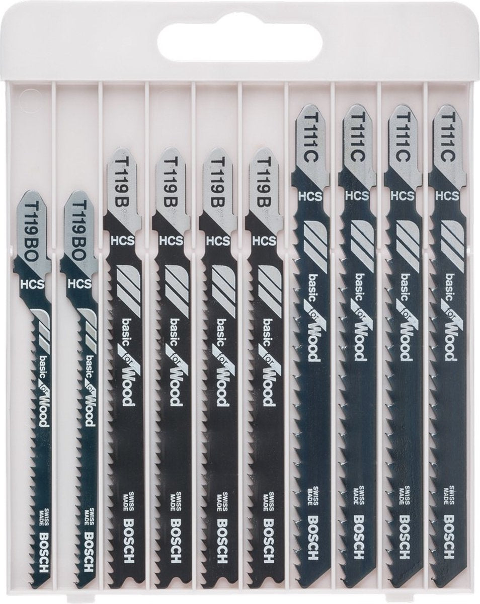 Bosch accessoires x-pro decoupeerzaagbladenset | basic voor hout | 10-delig | 2607010629 - 2607010629