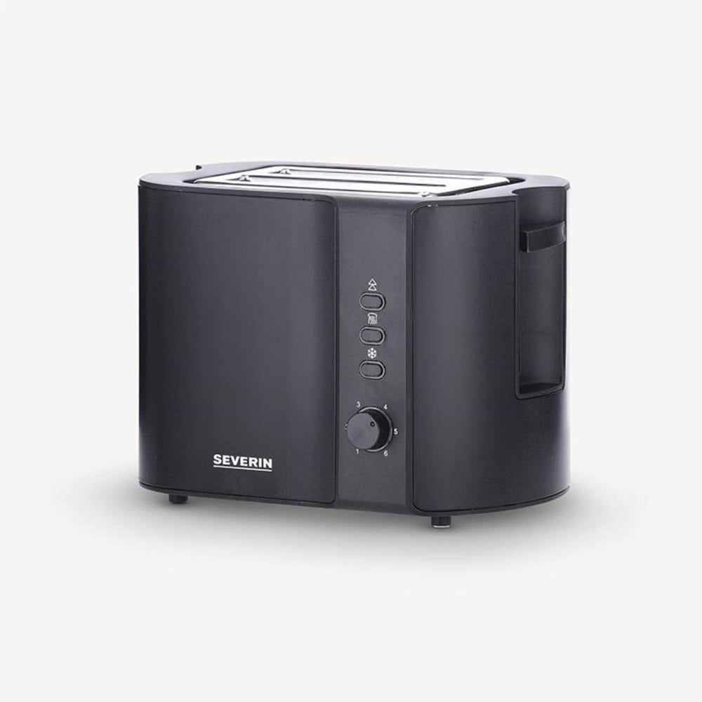 Severin 800w mat-zwart RVS bij 9552