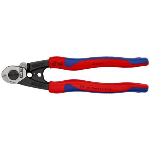 KNIPEX Staaldraadschaar met bevestigingshaak 95 62 190