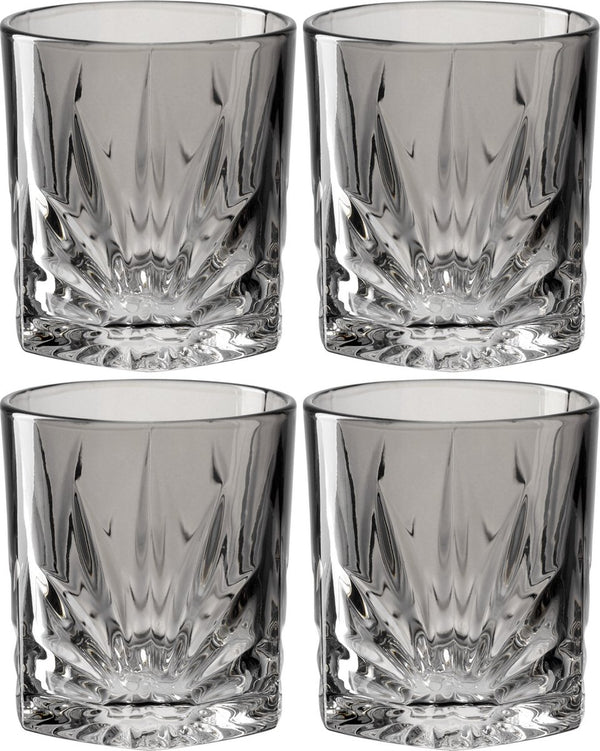 Leonardo whiskeyglas 330ml grijs capri - set van 4