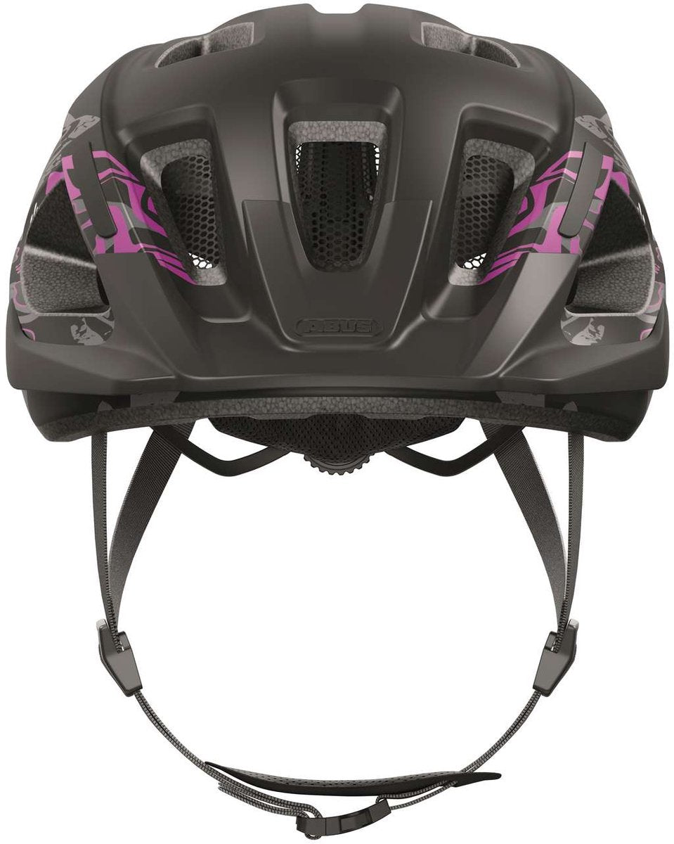 Abus fietshelm aduro 3.0 maori blackberry l - 58-62 cm - zwart - geschikt voor gebruik op elektrische fietsen - stadsfietsen - 320 g