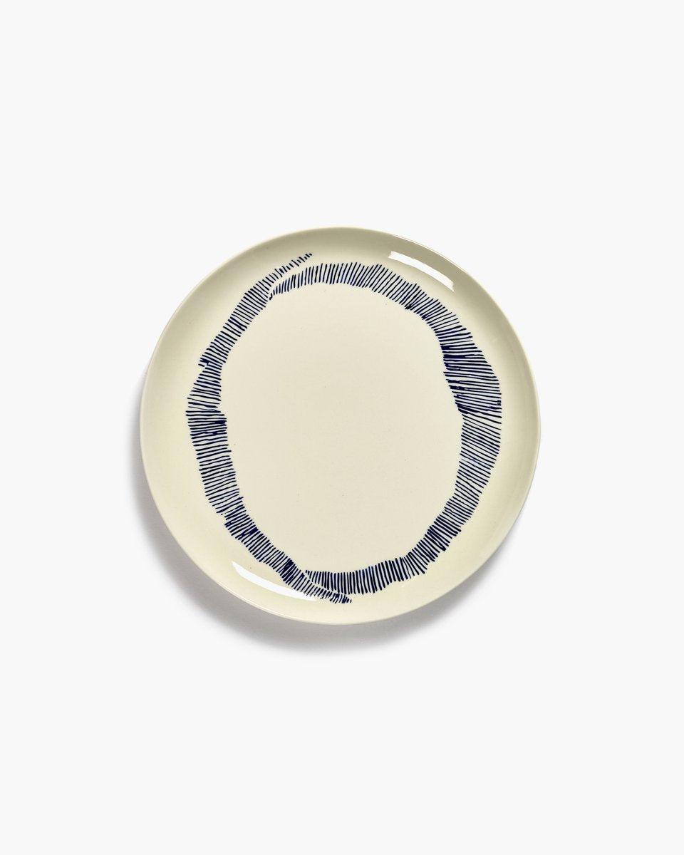 Serax - ottolenghi feast - bord l - wit blauw - 26 ø - 2 stuks