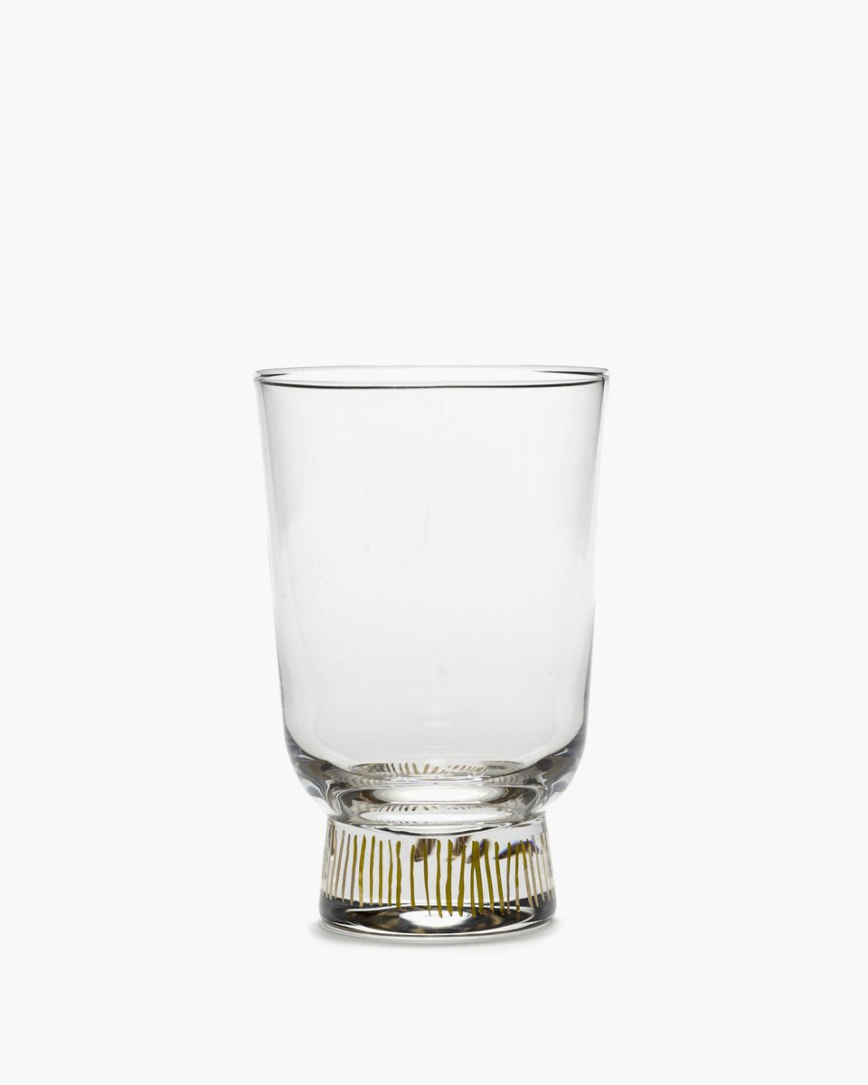 Serax - ottolenghi feast - glas - transparant goud - 7 ø - 33cl - 4 stuks