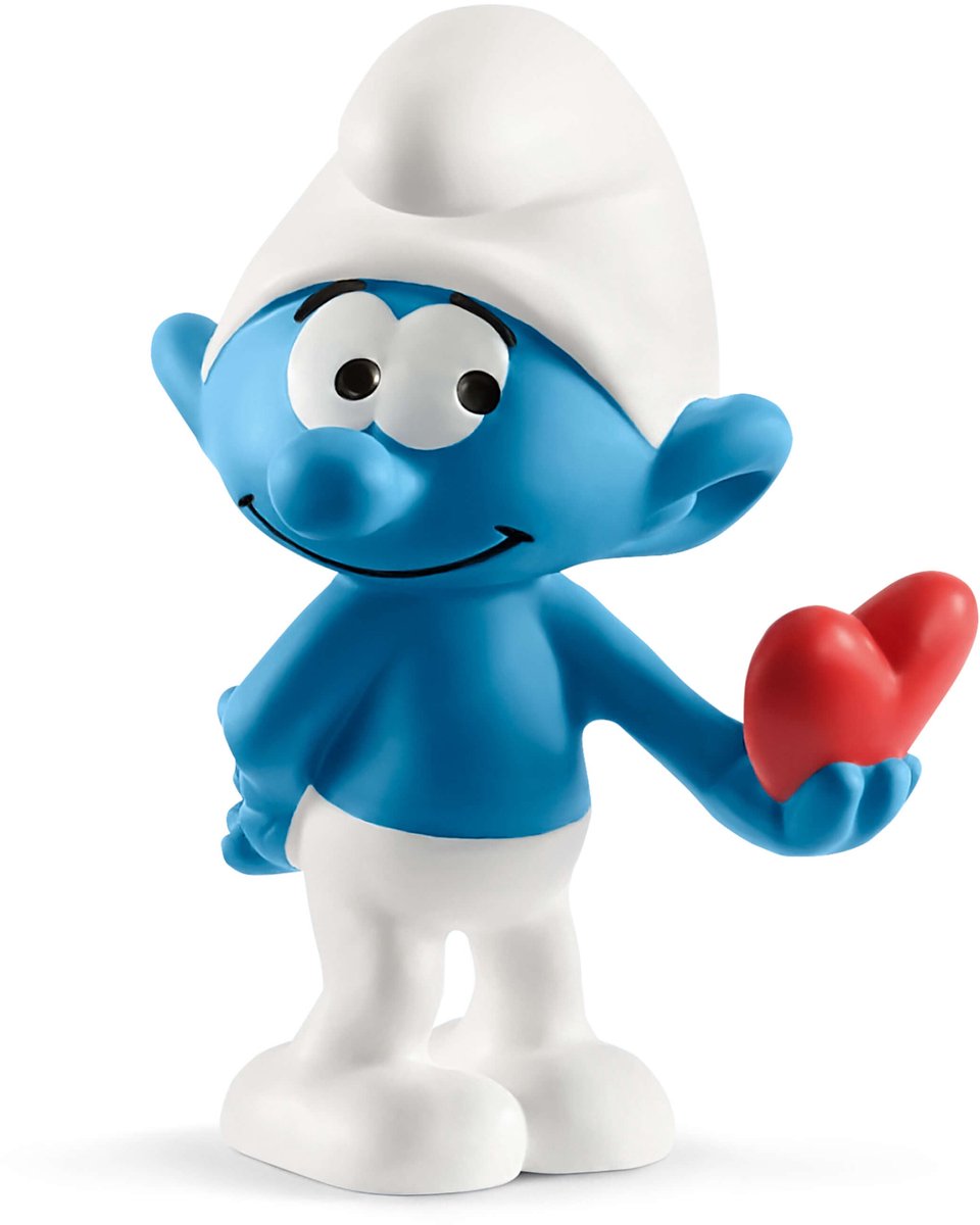 Schleich de smurfen - smurf met hart - 20817