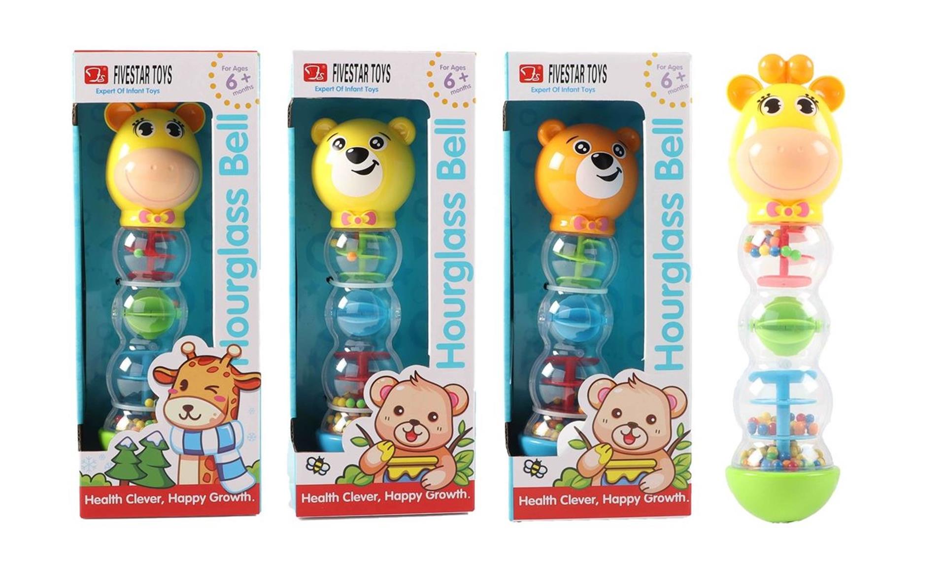 Jonotoys baby rammelaar giraffe beer 23cm