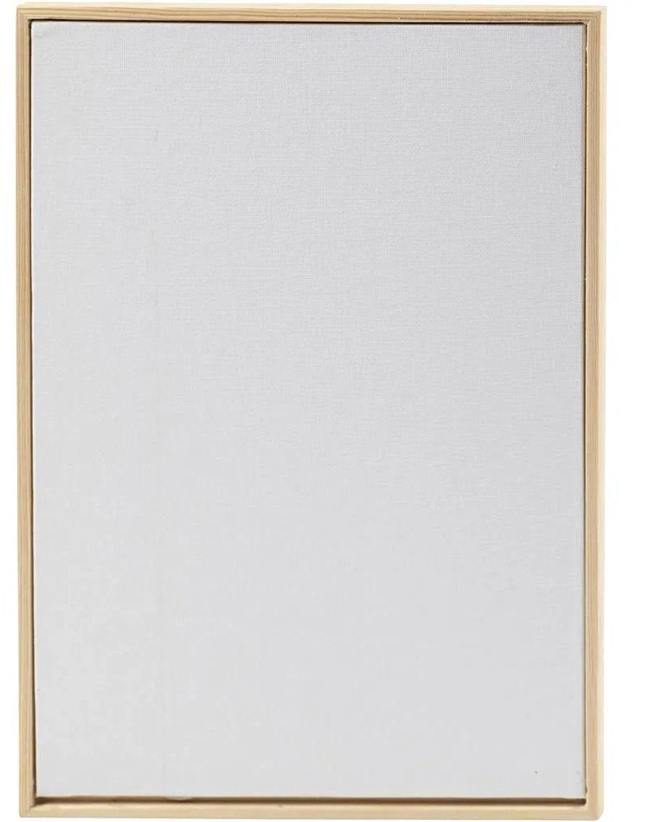 Creativ company cc canvas paneel met lijst a4 21x29,7 cm 280 gr wit