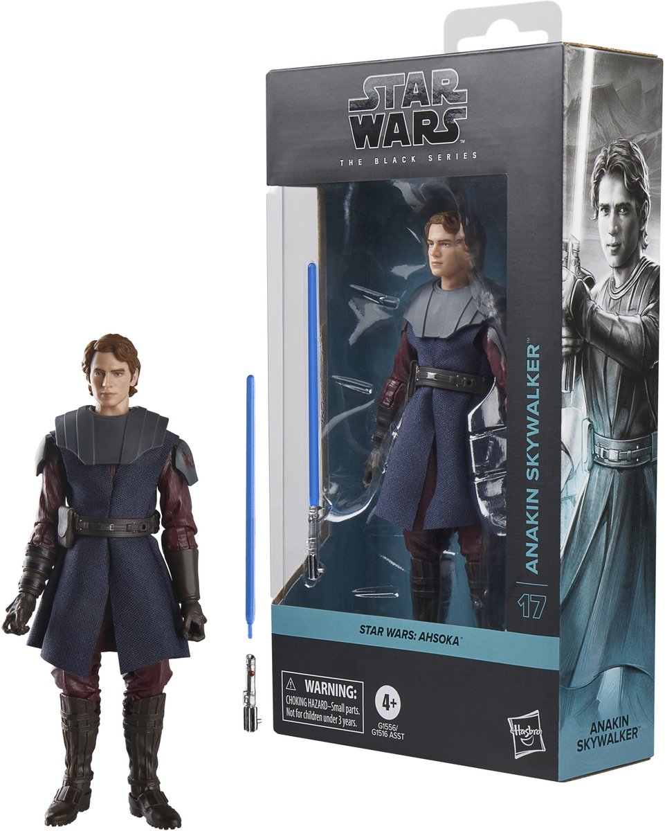 Hasbro star wars actiefiguur anakin skywalker - black series ahsoka.