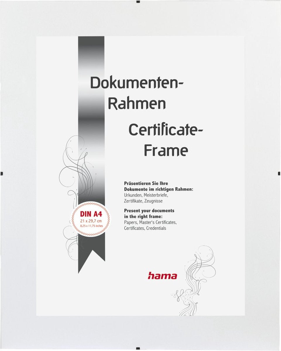 Hama fotolijst - lijst clip - 21 x 29,7 cm - anti-reflex