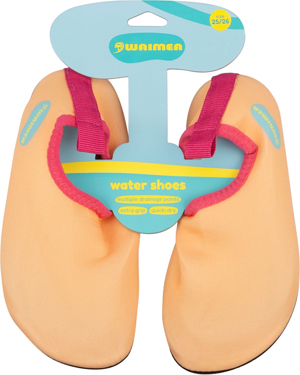Waimea waterschoen - kinderen - antislip - extra grip - oranje - maat 31 32