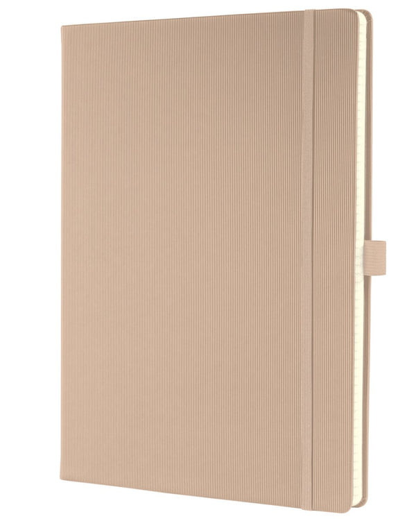 Sigel notitieboek conceptum pure a4 beige hardcover 194 pagina's 80 grams lijn