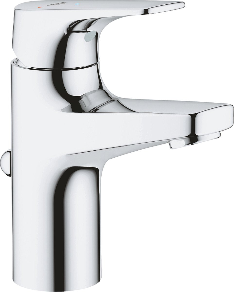 Grohe quickfix start flow wastafelkraan - waterbesparend - met trekwaste - chroom - 23769000