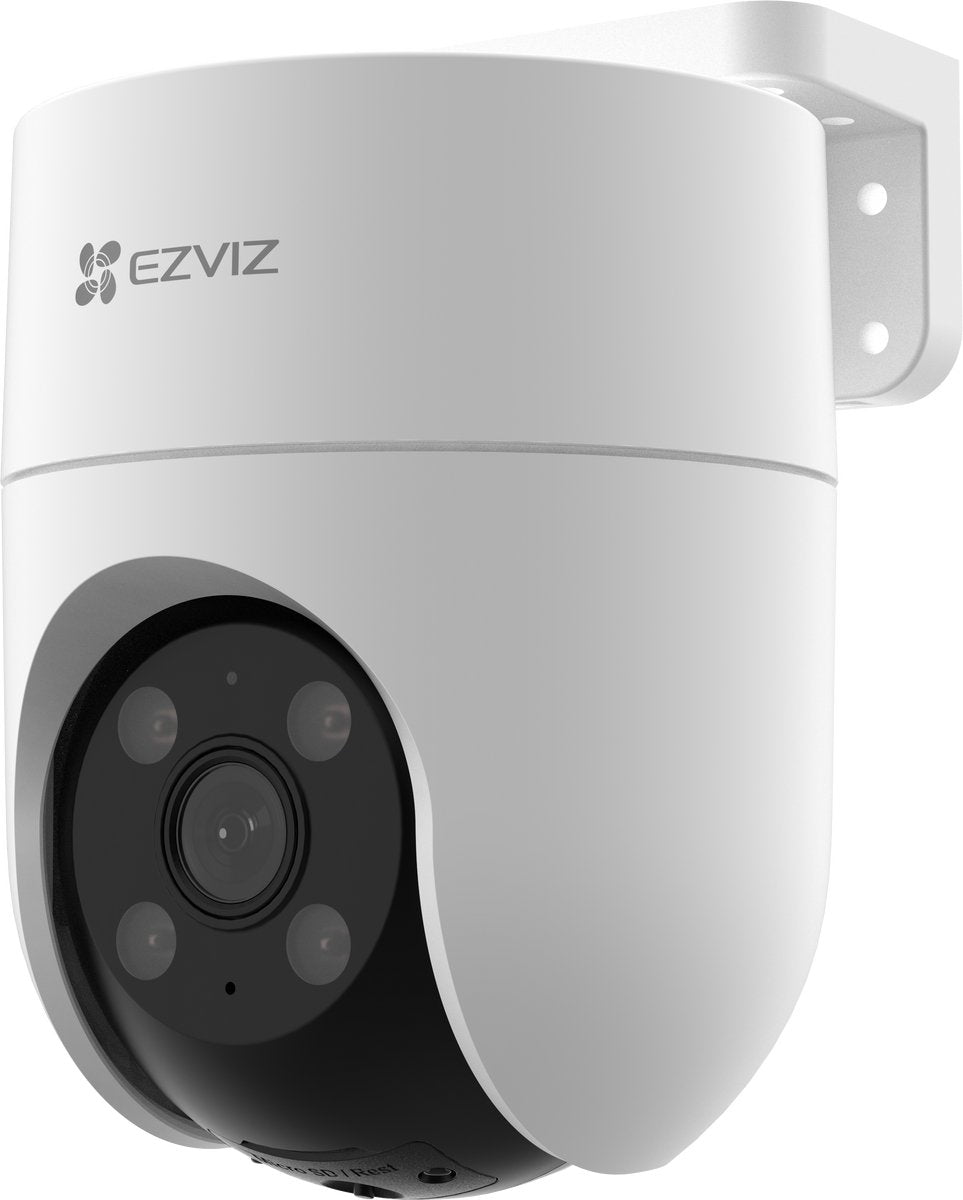 Ezviz h8c 2k+ wifi beveiligingscamera – buiten – 360° pan tilt – ai persoonsdetectie – color nachtzicht sirene – tweerichtingsaudio - compatibel met google assistant alexa - geen maandkosten