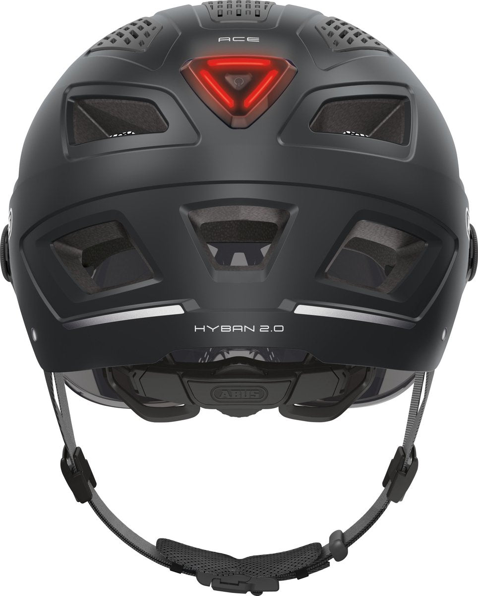 Abus stuurstand Hyban 2.0 ACE fluweel Zwart XL 58-63cm