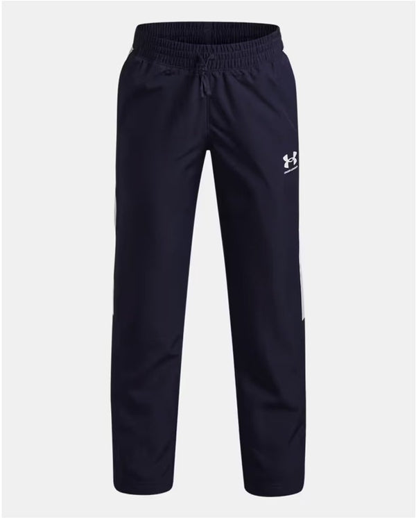 Under armour ua b rival wvn pant-blu jongens sportbroek - midnight navy - wit m