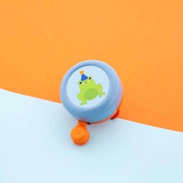 Qibbel widek bel explorer vrolijke kikker oranje blauw